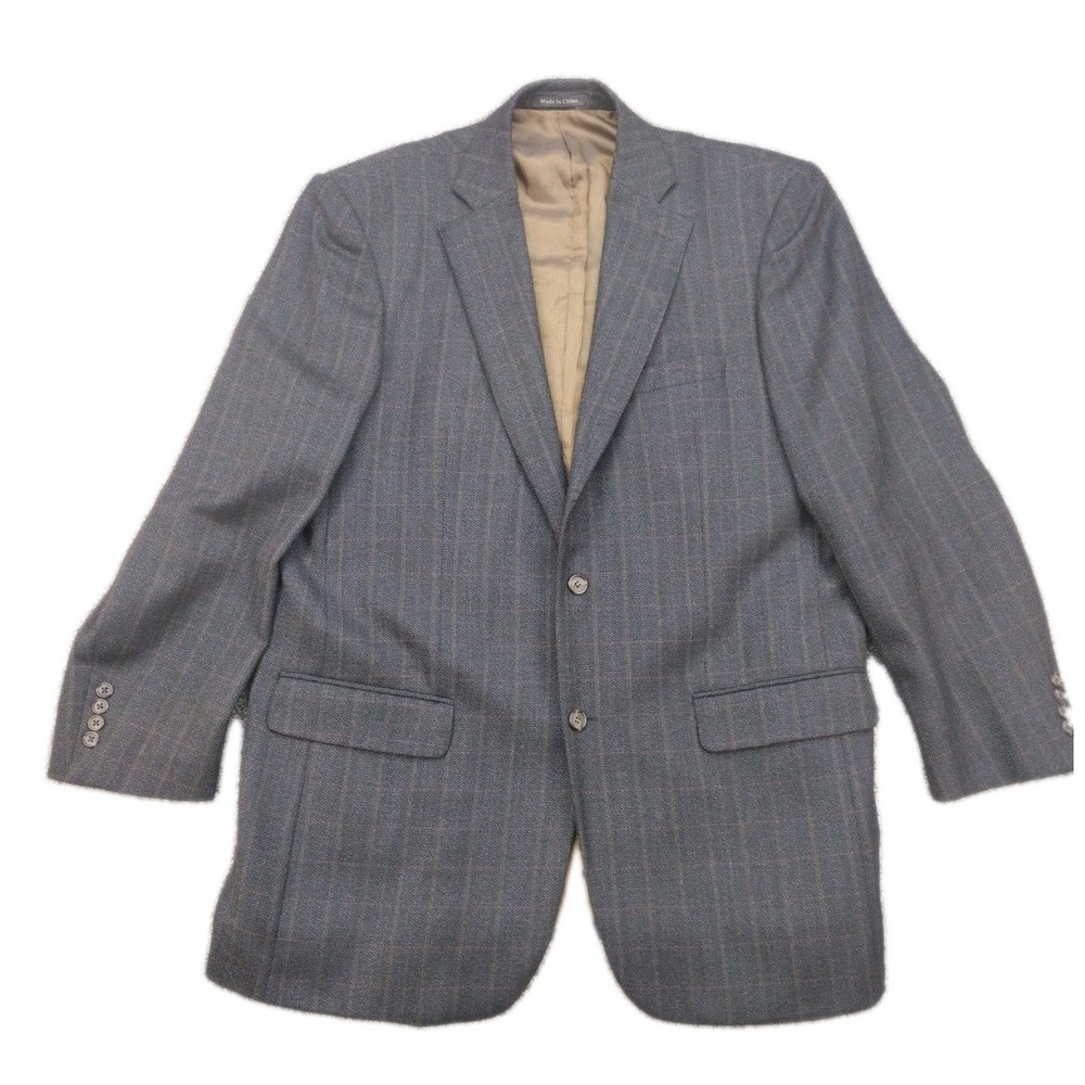 VINTAGE Pendleton Men's Wool Tweed Wove Plaid Blazer S 42 L Gray Sport Coat Dad